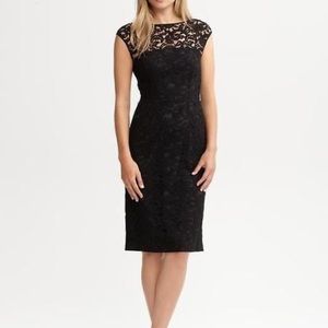 Banana Republic black lace dress